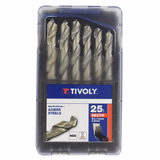 25 brocas para metal HSS rectificadas, punta en cruz Ø 1 a 13 mm  - TIVOLY - taladrado - Referencia: 11451070017 - Vue 2 - Herramienta profesional