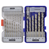 26 pieces - 25 fully ground HSS metal drill bit - Split point Ø 2 to 13 mm + 1 HSS countersinker Ø 16.5 mm  - TIVOLY - drilling - Reference: 11452070002 - Vue 4 - Professional Tool