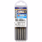 Ø: 3.2 / L: 65 / Broca para metal HSSE TBX | Recubrimiento TiALN | Afilado 4 caras (Tubo colgante) - TIVOLY - taladrado - Referencia: 11456160320 - Vue 2 - Herramienta profesional