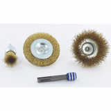 4 pieces: 3 brushes for wood + 1 SDS+ adapter  - TIVOLY - brushes - Reference: XT20252580202 - Vue 4 - Professional Tool
