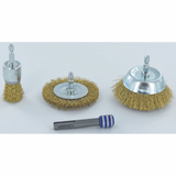 4 pieces: 3 brushes for wood + 1 SDS+ adapter  - TIVOLY - brushes - Reference: XT20252580202 - Vue 2 - Professional Tool