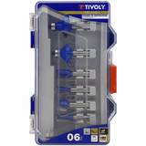 6 router bits in assorted shapes - 8 mm shank  - TIVOLY - routing - Reference: XT606470004 - Vue 1 - Professional Tool