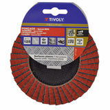 Disco LÁMINAS CERÁMICAS Y DE CIRCONIO (Cartoncillo colgante) / Dim Ø125 / Gr : 80 - TIVOLY - lijado - Referencia: XT10112011348 - Vue 2 - Herramienta profesional