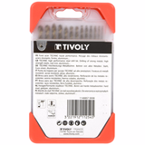 13 forets métaux HSS-E5 (Cobalt 5%) gradués SLR pointe en croix Ø 1,5 à 6,5mm  - TIVOLY - perçage - Référence: 11468570006 - Vue 3 - Outil professionnel