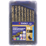19 HSS-E5 metal drill bit (5% cobalt) - SLR graduated - Split point - Ø 1 to 10 mm  - TIVOLY - drilling - Reference: 11468570015 - Vue 1 - Professional Tool