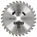 Ø: 170 x Ø2: 20 x Z: 30 / Lame de scie circulaire -Finition - Pour Bois dur, stratifié, parquet -Pour scie portative (Etui carton)  - TIVOLY - sciage - Référence: XT50514004412 - Vue 1 - Outil professionnel
