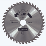 Lame de scie circulaire -Finition - Pour Bois dur, stratifié, parquet -Pour scie portative ESSENTIAL (Etui carton) - TIVOLY - sciage - Référence: XT50034 - Vue 1 - Outil professionnel