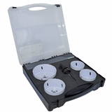 5-piece case - 4 HSS bi-metal hole saws Ø 67 to 102 mm + 1 pilot shaft  - TIVOLY - sawing - Reference: XT50527052900 - Vue 2 - Professional Tool