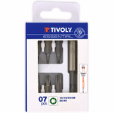 7 pieces - 6 TX bits + 1 magnetic bit holder  - TIVOLY - screwdriving - Reference: 11501570024 - Vue 1 - Professional Tool