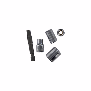 5 pieces - 4 sockets Ø 6 to 13 mm + 1 x 6.35 mm hex. socket holder > 1/4"  - screwing accessories - Reference: 11501420001 - Professional Tool - Tivoly