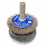 Brosse CIRCULAIRE ETAGEE -fil acier -décapage du métal TECHNIC (Blister Box) - TIVOLY - brossage - Référence: XT20672 - Vue 3 - Outil professionnel