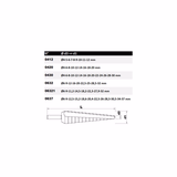 Foret conique étagé HSS -TivolyNorm -Goujures droites (Boite brochable) / ØMin/Max : 6/37  - TIVOLY - perçage - Référence: 11448620637 - Vue 3 - Outil professionnel