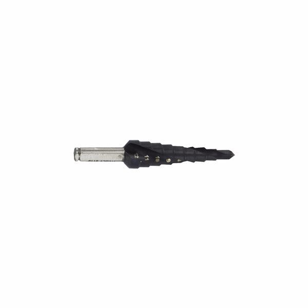 HSS step drill bit -TiAlN coated TivolyNorm -Helical -Split point -Tri-flat shank (Hanging box) / ØMin/Max : 4/12  - TIVOLY - drilling - Reference: 11438720412 - Image principale - Professional Tool