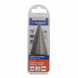 HSS step drill bit -TivolyNorm -Straight flute (Hanging box) / ØMin/Max : 4/30  - TIVOLY - drilling - Reference: 11448620430 - Vue 2 - Professional Tool