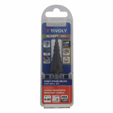 HSS step drill bit -TiAlN coated TivolyNorm -Helical -Split point -Tri-flat shank (Hanging box) / ØMin/Max : 4/20  - TIVOLY - drilling - Reference: 11438720420 - Vue 2 - Professional Tool
