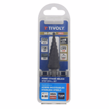 Step taper drill HSS-E5 (Cobalt 5%) -TiAlN coated -TivolyNorm -Helical -Cross point -3-flat shank (Hanging box) / ØMin/Max : 4/20  - TIVOLY - drilling - Reference: 11448720420 - Vue 2 - Professional Tool
