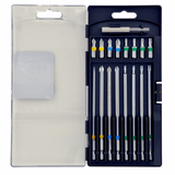 17 pieces - 16 extra-long bits L120 mm with color ring + 1 bit holder  - TIVOLY - screwdriving - Reference: 11501570038 - Vue 2 - Professional Tool