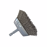 CUP brush - Corrugated steel wire - Scouring of the metal (Hanging cardboard) / Ø: 50 / 0.35 - TIVOLY - brushes - Reference: XT20252006060 - Vue 1 - Professional Tool