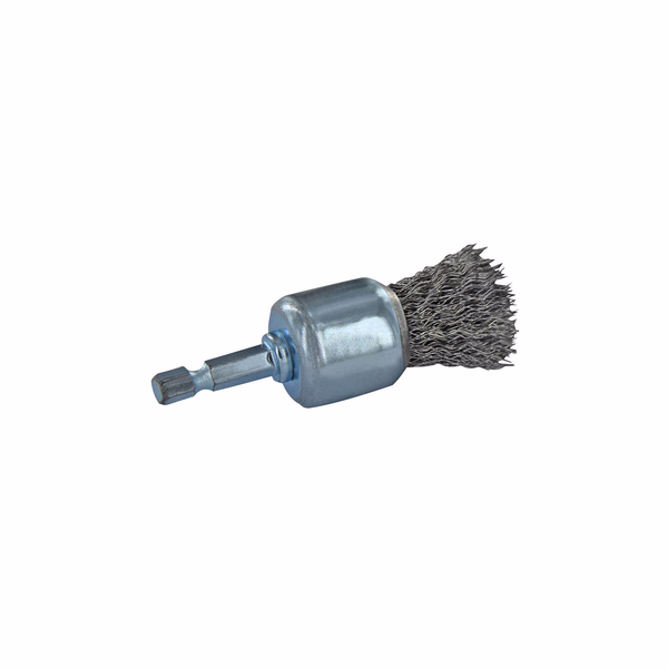 Brosse PINCEAU -Fil acier ondulé -Décapage du métal (Blister) / Ø: 28 / 0.35 - TIVOLY - brossage - Référence: XT20252006065 - Image principale - Outil professionnel