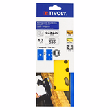 Patin PERFORÉ -93x230mm -Pour ponceuse vibrante (Etui carton) / Dim 93x230 / Gr : 80 - TIVOLY - ponçage - Référence: XT10122012131 - Vue 2 - Outil professionnel