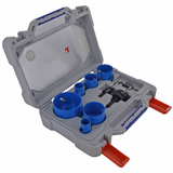 Mallette de 9 pièces - 6 scies cloches bi-métal cobalt 8% Ø 22 à 68mm + 2 pilotes + 1 clé Allen  - TIVOLY - sciage - Référence: XT505270001 - Vue 2 - Outil professionnel