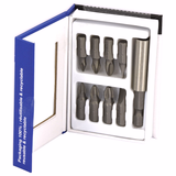 9 pieces - 8 bits + 1 magnetic bit holder  - TIVOLY - screwdriving - Reference: 11501570023 - Vue 3 - Professional Tool