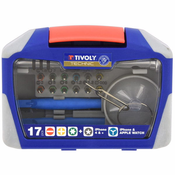 17 pièces -Embouts et accessoires pour ouverture smartphone  - TIVOLY - vissage & serrage - Référence: 11501570043 - Image principale - Outil professionnel