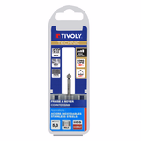 Avellanador HSSE5% cobalto DIN 335C a 90º Mango cilíndrico (Caja colgante) / Ø: 5.3 / L: 40 - TIVOLY - fresado - Referencia: 10331620530 - Vue 2 - Herramienta profesional