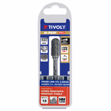 Carbide rotary burr Cylindrical, rounded, Normal teeth Chip-breaker D shaped (Hanging box) # / Ø: 12 / d2: 6 / L: 70 - TIVOLY - milling - Reference: 10316521200 - Vue 2 - Professional Tool