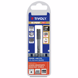 Carbide rotary burr Cylindrical tip, Normal teeth Chip-breaker D shaped (Hanging box) # / Ø: 8 / d2: 6 / L: 65 - TIVOLY - milling - Reference: 10316320800 - Vue 2 - Professional Tool