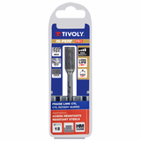 Carbide rotary burr Cylindrical tip, Normal teeth Chip-breaker D shaped (Hanging box) # / Ø: 12 / d2: 6 / L: 70 - TIVOLY - milling - Reference: 10316321200 - Vue 2 - Professional Tool