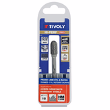 Fresa rotativa metal duro Cilíndrica con radio. Dentado normal. Forma D (Caja colgante) # / Ø: 10 / d2: 6 / L: 65 - TIVOLY - fresado - Referencia: 10316521000 - Vue 2 - Herramienta profesional