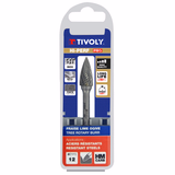 Carbide rotary burr Ogive, Normal teeth Chip-breaker D shaped (Hanging box) # / Ø: 12 / d2: 6 / L: 70 - TIVOLY - milling - Reference: 10317921200 - Vue 2 - Professional Tool