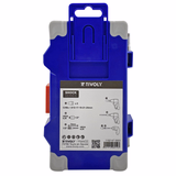 7 pieces -5 impact sockets Ø 13 to 24 mm + 1 F 1/2" socket 6.35 mm hex bit holder + 1x 6.35 mm hex socket holder for 1/2" sockets - IMPACT  - TIVOLY - screwdriving - Reference: 11521470003 - Vue 4 - Professional Tool