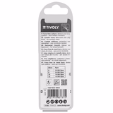 Fresa rotativa metal duro. Punta Ojiva con radio. Dentado normal. Forma D (Caja colgante) # / Ø: 8 / d2: 6 / L: 63 - TIVOLY - fresado - Referencia: 10318320800 - Vue 3 - Herramienta profesional