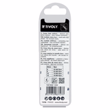 Fraise lime carbure Cylindrique en bout Denture normale brise copeaux Forme D (Boite brochable) # / Ø: 12 / d2: 6 / L: 70 - TIVOLY - fraisage - Référence: 10316321200 - Vue 3 - Outil professionnel