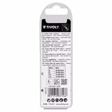 Carbide rotary burr Cylindrical tip, Normal teeth Chip-breaker D shaped (Hanging box) # / Ø: 10 / d2: 6 / L: 65 - TIVOLY - milling - Reference: 10316321000 - Vue 3 - Professional Tool