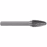 Carbide rotary burr Ogive, rounded, Normal teeth Chip-breaker D shaped (Hanging box) # / Ø: 10 / d2: 6 / L: 65 - TIVOLY - milling - Reference: 10318321000 - Vue 1 - Professional Tool