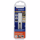 Fresa rotativa metal duro. Punta Esférica. Dentado normal. Forma D (Caja colgante) # / Ø: 8 / d2: 6 / L: 63 - TIVOLY - fresado - Referencia: 10318520800 - Vue 2 - Herramienta profesional