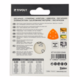 EASY-FIX sanding pad - 95x95x95 mm - For Delta sander (Carton sleeve) / Dim 95x95x95 / Gr : 40 - TIVOLY - sanding - Reference: XT10122012040 - Vue 3 - Professional Tool