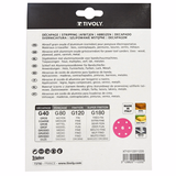 Disque AUTO-AGRIPPANT -Ø150mm -Perforation 6 trous -Pour ponceuse excentrique (Etui carton) / Dim Ø150 / Gr : 40 - TIVOLY - ponçage - Référence: XT10112011220 - Vue 3 - Outil professionnel