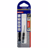 Ø: 1.5 / L: 65 / Foret métaux taillé meulé Shock Serie HSS -Revêtu STEAM -Affûtage spécial -Queue hexagonale (Blister) - TIVOLY - perçage - Référence: 11434320150 - Vue 2 - Outil professionnel