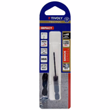 Ø: 2 / L: 68 / Shock Series fully ground HSS metal drill bit - Special point - Hexagonal shank (Blister) - TIVOLY - drilling - Reference: 11434320200 - Vue 2 - Professional Tool