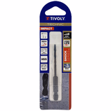 Ø: 3.2 / L: 84 / Foret métaux taillé meulé Shock Serie HSS -Revêtu STEAM -Affûtage spécial -Queue hexagonale (Blister) - TIVOLY - perçage - Référence: 11434320320 - Vue 2 - Outil professionnel