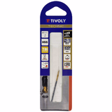 Ø: 2 / L: 49 / Foret métaux taillé meulé HSS -Revêtu en bout TiN -DIN338 -h8 -Pointe en croix -Queue à 3 méplats (Blister) - TIVOLY - perçage - Référence: 11453120200 - Vue 2 - Outil professionnel