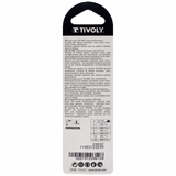 Ø: 2 / L: 49 / Foret métaux taillé meulé HSS -Revêtu en bout TiN -DIN338 -h8 -Pointe en croix -Queue à 3 méplats (Blister) - TIVOLY - perçage - Référence: 11453120200 - Vue 4 - Outil professionnel