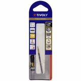 Ø: 2.5 / L: 57 / Foret métaux taillé meulé HSS -Revêtu en bout TiN -DIN338 -h8 -Pointe en croix -Queue à 3 méplats (Blister) - TIVOLY - perçage - Référence: 11453120250 - Vue 2 - Outil professionnel