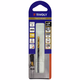 Ø: 4 / L: 75 / Fully ground HSS metal drill bit - TiN-coated tip - Split point - Tri-flat shank (Blister) - TIVOLY - drilling - Reference: 11453120400 - Vue 2 - Professional Tool