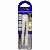 Ø: 4.5 / L: 80 / Fully ground HSS metal drill bit - TiN-coated tip - Split point - Tri-flat shank (Blister) - TIVOLY - drilling - Reference: 11453120450 - Vue 2 - Professional Tool