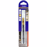 Ø: 9.5 / L: 125 / Fully ground HSS metal drill bit - TiN-coated tip - Split point - Tri-flat shank (Blister) - TIVOLY - drilling - Reference: 11453120950 - Vue 2 - Professional Tool